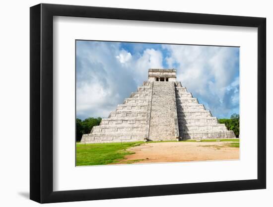 ¡Viva Mexico! Collection - El Castillo Pyramid in Chichen Itza XXIII-Philippe Hugonnard-Framed Photographic Print