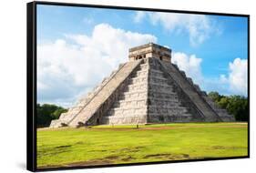 ¡Viva Mexico! Collection - El Castillo Pyramid in Chichen Itza-Philippe Hugonnard-Framed Stretched Canvas