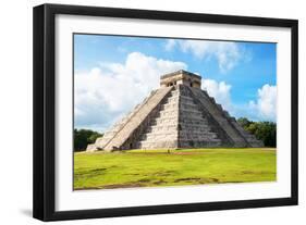 ¡Viva Mexico! Collection - El Castillo Pyramid in Chichen Itza-Philippe Hugonnard-Framed Photographic Print
