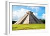 ¡Viva Mexico! Collection - El Castillo Pyramid in Chichen Itza-Philippe Hugonnard-Framed Photographic Print