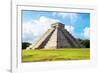 ¡Viva Mexico! Collection - El Castillo Pyramid in Chichen Itza-Philippe Hugonnard-Framed Photographic Print