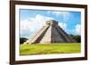 ¡Viva Mexico! Collection - El Castillo Pyramid in Chichen Itza-Philippe Hugonnard-Framed Photographic Print