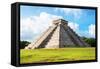 ¡Viva Mexico! Collection - El Castillo Pyramid in Chichen Itza-Philippe Hugonnard-Framed Stretched Canvas