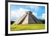 ¡Viva Mexico! Collection - El Castillo Pyramid in Chichen Itza-Philippe Hugonnard-Framed Photographic Print