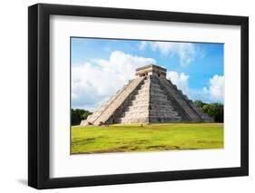 ¡Viva Mexico! Collection - El Castillo Pyramid in Chichen Itza-Philippe Hugonnard-Framed Photographic Print