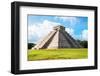 ¡Viva Mexico! Collection - El Castillo Pyramid in Chichen Itza-Philippe Hugonnard-Framed Photographic Print