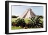 ¡Viva Mexico! Collection - El Castillo Pyramid of the Chichen Itza II-Philippe Hugonnard-Framed Photographic Print