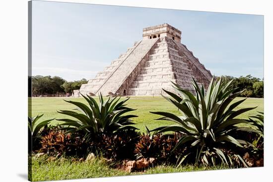 ¡Viva Mexico! Collection - El Castillo Pyramid of the Chichen Itza II-Philippe Hugonnard-Stretched Canvas