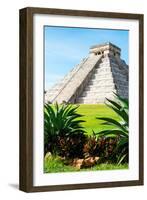 ¡Viva Mexico! Collection - El Castillo Pyramid of the Chichen Itza III-Philippe Hugonnard-Framed Photographic Print