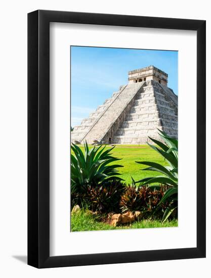 ¡Viva Mexico! Collection - El Castillo Pyramid of the Chichen Itza III-Philippe Hugonnard-Framed Photographic Print