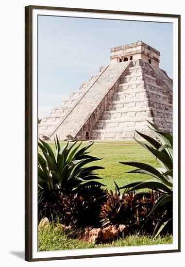 ¡Viva Mexico! Collection - El Castillo Pyramid of the Chichen Itza IV-Philippe Hugonnard-Framed Premium Photographic Print