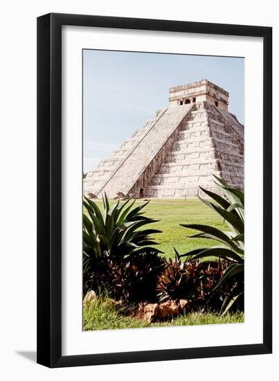 ¡Viva Mexico! Collection - El Castillo Pyramid of the Chichen Itza IV-Philippe Hugonnard-Framed Premium Photographic Print