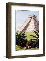 ¡Viva Mexico! Collection - El Castillo Pyramid of the Chichen Itza IV-Philippe Hugonnard-Framed Photographic Print