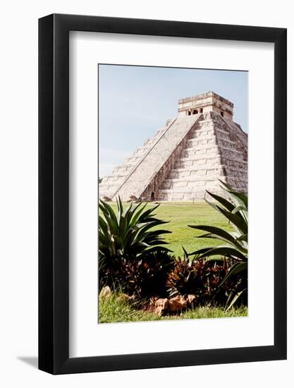 ¡Viva Mexico! Collection - El Castillo Pyramid of the Chichen Itza IV-Philippe Hugonnard-Framed Photographic Print