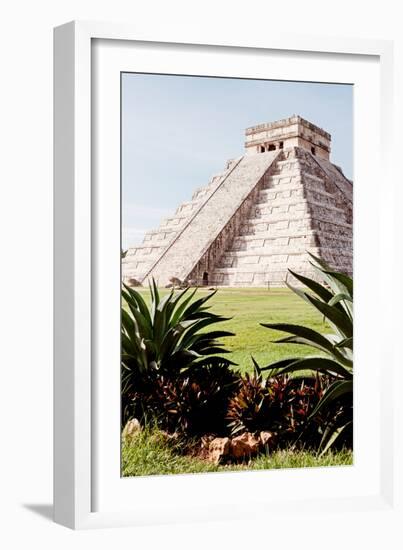 ¡Viva Mexico! Collection - El Castillo Pyramid of the Chichen Itza IV-Philippe Hugonnard-Framed Photographic Print