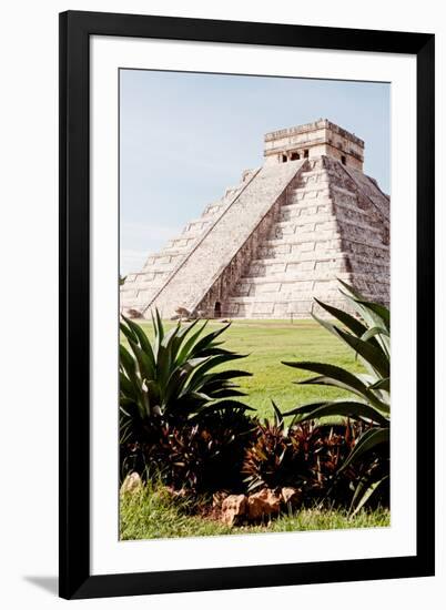 ¡Viva Mexico! Collection - El Castillo Pyramid of the Chichen Itza IV-Philippe Hugonnard-Framed Photographic Print