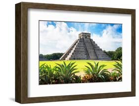 ¡Viva Mexico! Collection - El Castillo Pyramid of the Chichen Itza V-Philippe Hugonnard-Framed Photographic Print