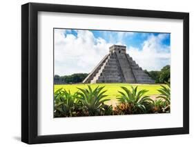 ¡Viva Mexico! Collection - El Castillo Pyramid of the Chichen Itza V-Philippe Hugonnard-Framed Photographic Print