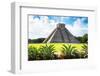 ¡Viva Mexico! Collection - El Castillo Pyramid of the Chichen Itza V-Philippe Hugonnard-Framed Photographic Print