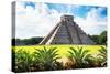 ¡Viva Mexico! Collection - El Castillo Pyramid of the Chichen Itza V-Philippe Hugonnard-Stretched Canvas
