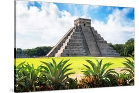 ¡Viva Mexico! Collection - El Castillo Pyramid of the Chichen Itza V-Philippe Hugonnard-Stretched Canvas