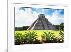 ¡Viva Mexico! Collection - El Castillo Pyramid of the Chichen Itza V-Philippe Hugonnard-Framed Photographic Print
