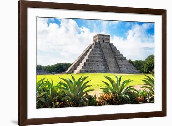 ¡Viva Mexico! Collection - El Castillo Pyramid of the Chichen Itza V-Philippe Hugonnard-Framed Photographic Print