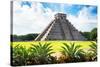 ¡Viva Mexico! Collection - El Castillo Pyramid of the Chichen Itza V-Philippe Hugonnard-Stretched Canvas