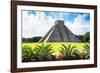 ¡Viva Mexico! Collection - El Castillo Pyramid of the Chichen Itza V-Philippe Hugonnard-Framed Photographic Print