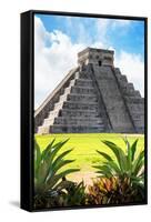 ¡Viva Mexico! Collection - El Castillo Pyramid of the Chichen Itza VI-Philippe Hugonnard-Framed Stretched Canvas