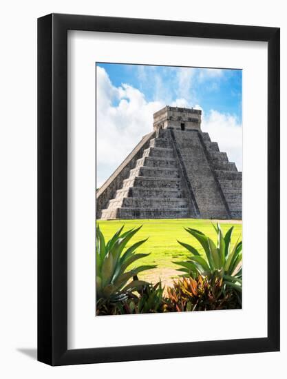 ¡Viva Mexico! Collection - El Castillo Pyramid of the Chichen Itza VI-Philippe Hugonnard-Framed Photographic Print
