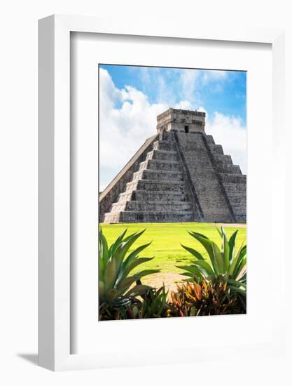 ¡Viva Mexico! Collection - El Castillo Pyramid of the Chichen Itza VI-Philippe Hugonnard-Framed Photographic Print