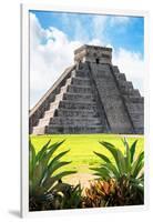 ¡Viva Mexico! Collection - El Castillo Pyramid of the Chichen Itza VI-Philippe Hugonnard-Framed Photographic Print