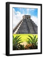 ¡Viva Mexico! Collection - El Castillo Pyramid of the Chichen Itza VI-Philippe Hugonnard-Framed Photographic Print