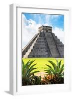 ¡Viva Mexico! Collection - El Castillo Pyramid of the Chichen Itza VI-Philippe Hugonnard-Framed Photographic Print