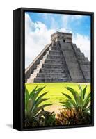 ¡Viva Mexico! Collection - El Castillo Pyramid of the Chichen Itza VI-Philippe Hugonnard-Framed Stretched Canvas