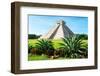 ¡Viva Mexico! Collection - El Castillo Pyramid of the Chichen Itza-Philippe Hugonnard-Framed Photographic Print