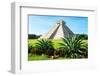 ¡Viva Mexico! Collection - El Castillo Pyramid of the Chichen Itza-Philippe Hugonnard-Framed Photographic Print