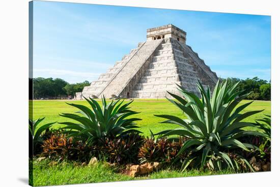 ¡Viva Mexico! Collection - El Castillo Pyramid of the Chichen Itza-Philippe Hugonnard-Stretched Canvas