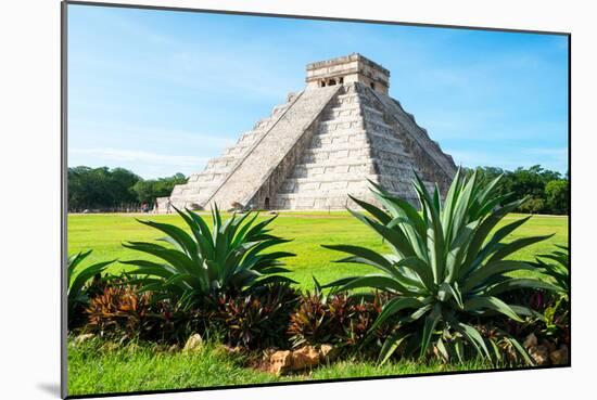 ¡Viva Mexico! Collection - El Castillo Pyramid of the Chichen Itza-Philippe Hugonnard-Mounted Photographic Print