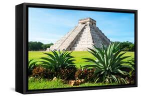 ¡Viva Mexico! Collection - El Castillo Pyramid of the Chichen Itza-Philippe Hugonnard-Framed Stretched Canvas