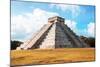 ¡Viva Mexico! Collection - El Castillo Pyramid with Fall Colors in Chichen Itza-Philippe Hugonnard-Mounted Photographic Print