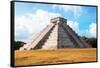 ¡Viva Mexico! Collection - El Castillo Pyramid with Fall Colors in Chichen Itza-Philippe Hugonnard-Framed Stretched Canvas