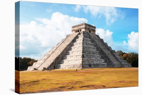 ¡Viva Mexico! Collection - El Castillo Pyramid with Fall Colors in Chichen Itza-Philippe Hugonnard-Stretched Canvas