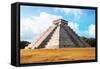 ¡Viva Mexico! Collection - El Castillo Pyramid with Fall Colors in Chichen Itza-Philippe Hugonnard-Framed Stretched Canvas