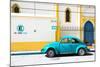 ¡Viva Mexico! Collection - "En Linea Roja" Blue VW Beetle Car-Philippe Hugonnard-Mounted Photographic Print