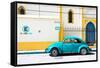 ¡Viva Mexico! Collection - "En Linea Roja" Blue VW Beetle Car-Philippe Hugonnard-Framed Stretched Canvas
