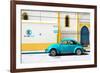 ¡Viva Mexico! Collection - "En Linea Roja" Blue VW Beetle Car-Philippe Hugonnard-Framed Photographic Print