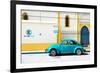 ¡Viva Mexico! Collection - "En Linea Roja" Blue VW Beetle Car-Philippe Hugonnard-Framed Photographic Print