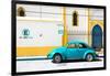 ¡Viva Mexico! Collection - "En Linea Roja" Blue VW Beetle Car-Philippe Hugonnard-Framed Photographic Print